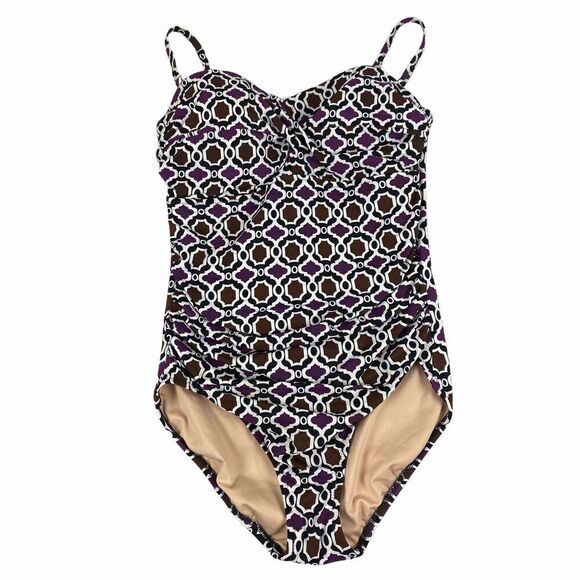 Lands' End one-piece Tank Style Swimsuit size 10 - Picture 1 of 9